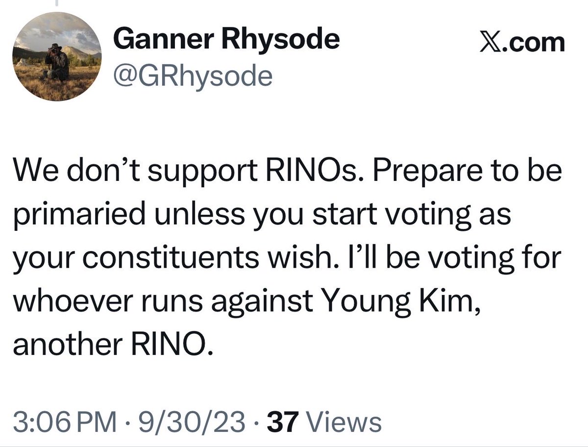 GRhysode's tweet photo. @RepYoungKim We tried to warn you. You’re gonna lose your seat in district 40. Adios, come November. https://t.co/D7h3PRP4hx