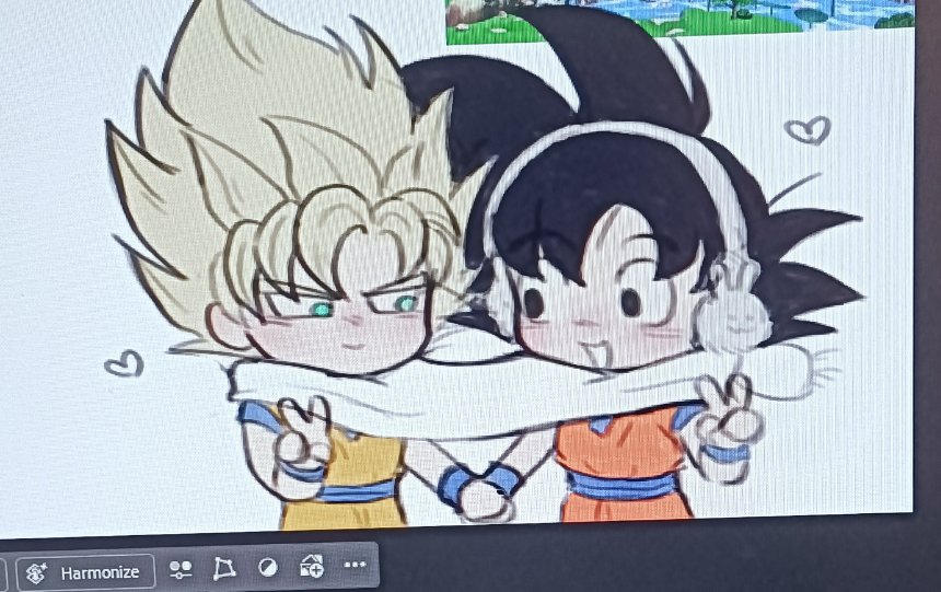 peepeecutter69's tweet photo. a little gokucest doodle for pride month 

#カカ空 https://t.co/MXSIl3zCOw