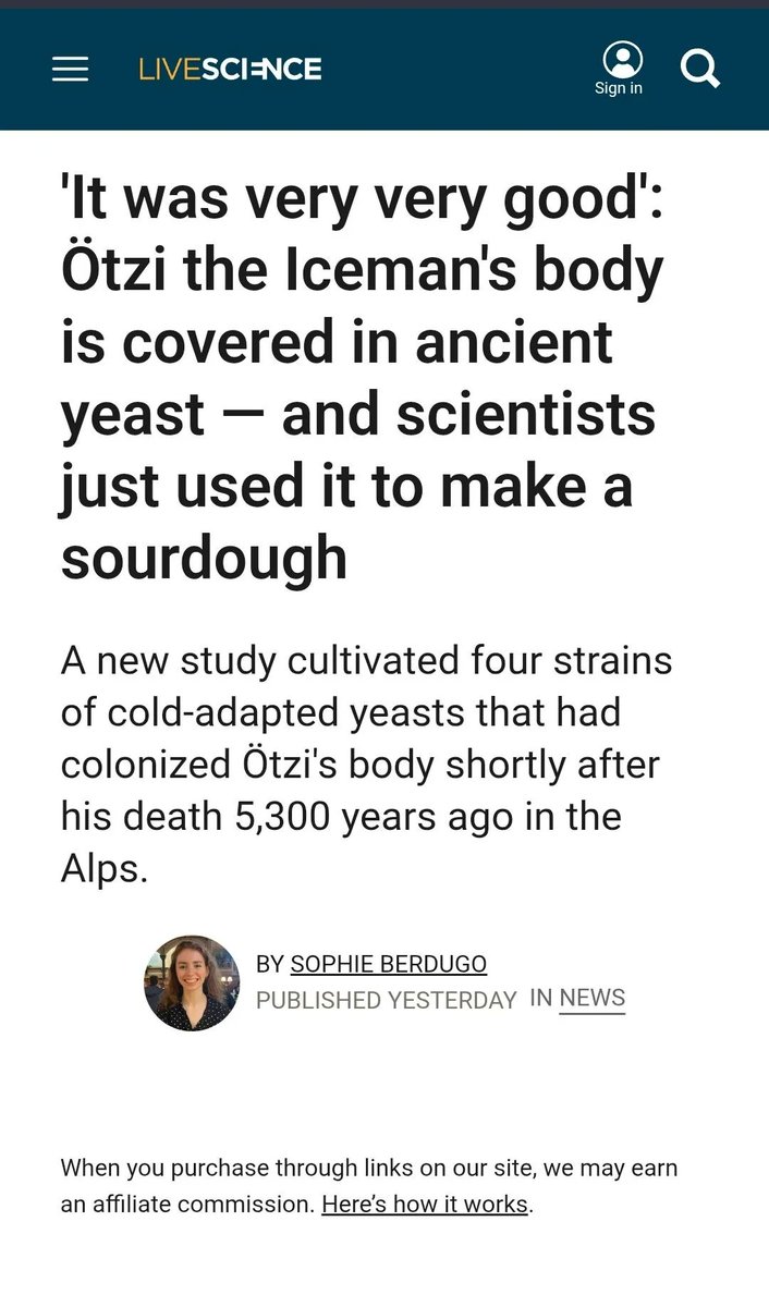AKBrews's tweet photo. Mmm nothing like sour dough made from the yeast of a mummified cave man! https://t.co/Po0aTH9dMq