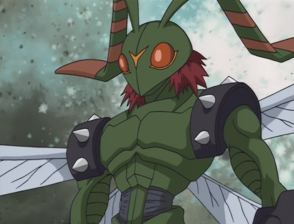 LoboSamp's tweet photo. Stingmon is really cool, its design gives me Kamen Rider vibes

#Digimon #デジモン #디지몬 #スティングモン https://t.co/Vf1MSAGwLf