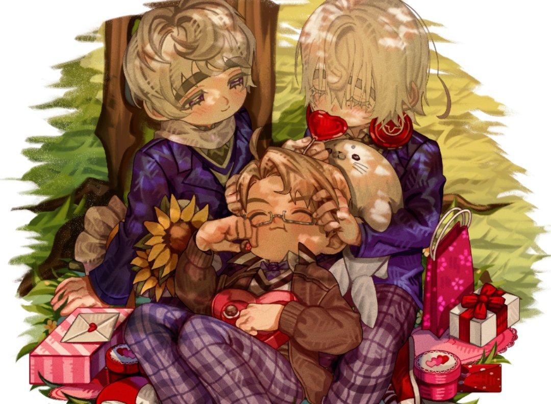 Shionzuu's tweet photo. I don't have any new art to post, so I'm reposting these old ship art just because😭🤏 I still love how they look and I love them... I miss them so much...

Whenever I see these drawings, I feel happy; I think they're really good together😔 https://t.co/zM9HVfHicQ