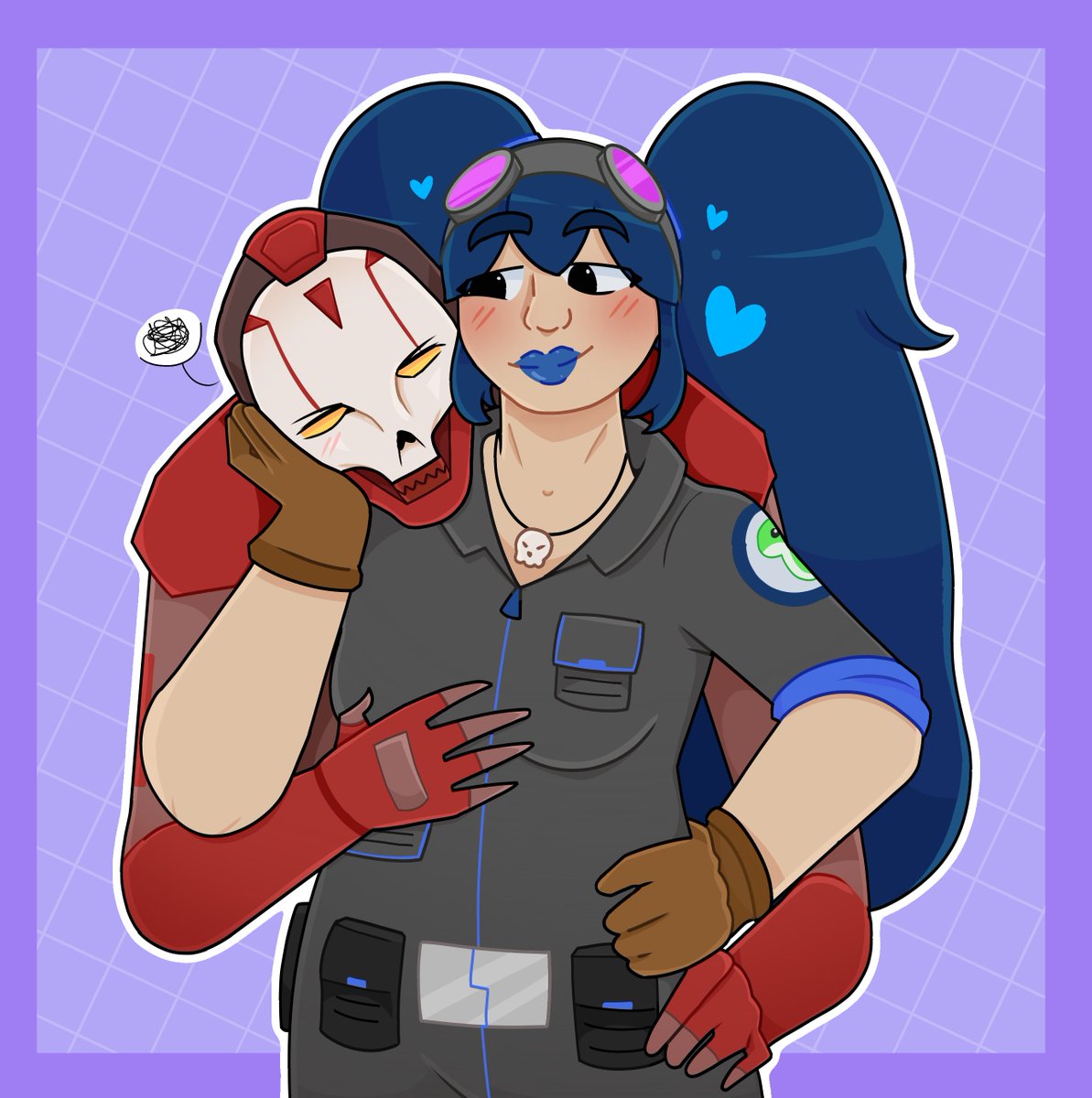 deepbluetides's tweet photo. My part of an art trade with @NighteStudios !!!!! THE CUTIES !!!!!! >:)))
#apexlegends https://t.co/tZCsBMH4vt