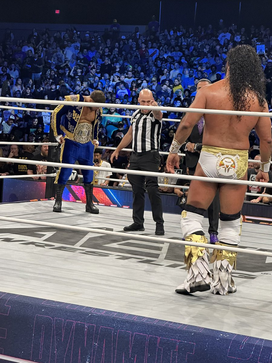FishFry02's tweet photo. MJF is great if it wasn’t for him this company would DIE!!! #AEWDYNAMITE https://t.co/NQAI4hqMiI