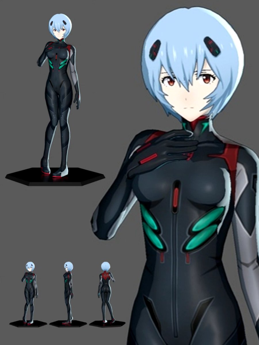 sakata3333's tweet photo. 綾波レイ作りました～　#3d #modeling  #maya #モデリング #エヴァ https://t.co/CFqvOLWyQa