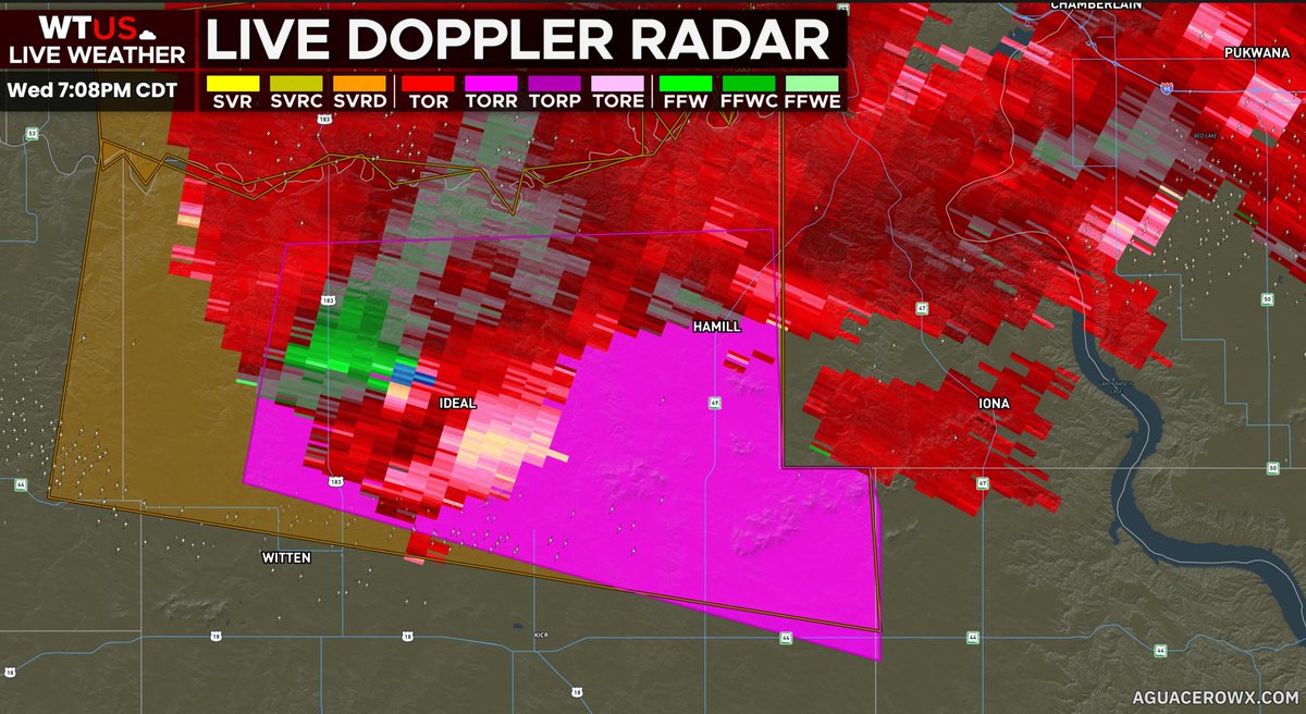 weathertrackus's tweet photo. A tornado has been confirmed near Ideal, SD.

Take cover now! https://t.co/vu4ViY5af7