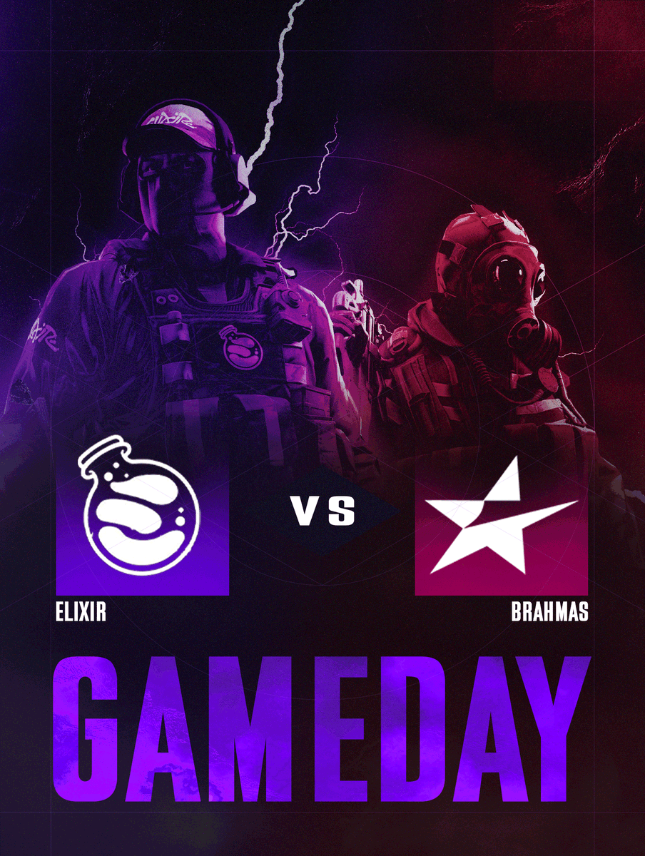 ElixirXP_'s tweet photo. ⚔️ GAME DAY ⚔️

Our official debut in @ESEA Advanced Playoffs starts TONIGHT! 

🆚: #Brahmas
🕢: 7:30 PM CST
⚖️: BO3 
📺: https://t.co/Fwh5LvFwNN
🎙️: @dedmise 

#ElixirEffect | #ElixirCS2 🧪 https://t.co/OSn3pKMJyF