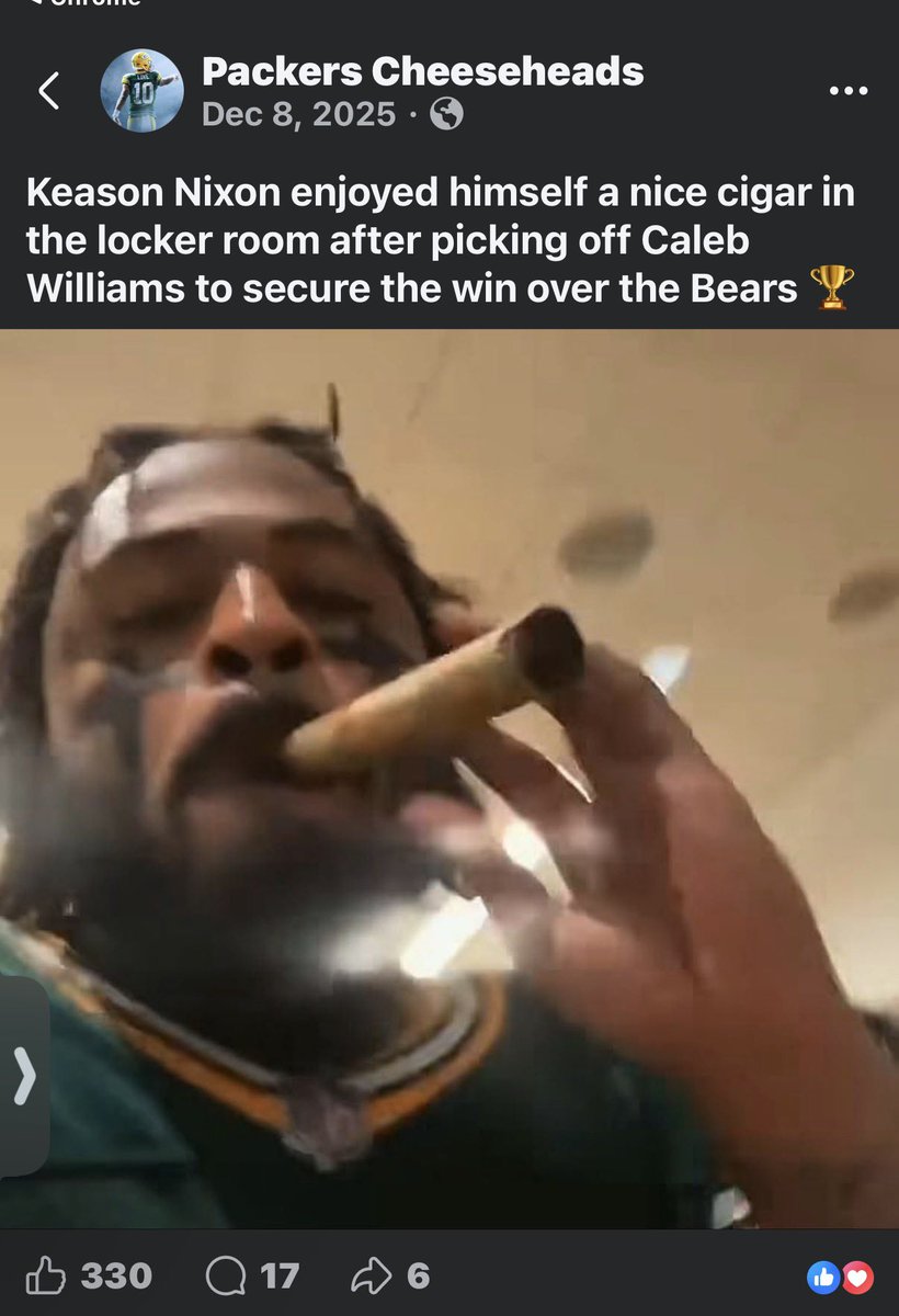 3PointStansPod's tweet photo. Yeah

“It’s just another game”

to lil bro, I get it…

It’s not big enough to go live post game in the locker room and smoke a cigar after a win over the Bearsor nothing. 🤷🏾‍♂️

It’s not like he wasn’t saying he wanted the #BEARS badly in the playoffs after getting gamed & being part of one of the top plays of the 2025 season that was played on repeat for weeks on sports channels. 🤷🏾‍♂️

It’s not like since he’s been with GB they haven’t won the division, yet every other team in the division has, & the current NFCN champ is…

Surely he will isn’t cappin’ in this interview…right? 🤔

#DABEARS 🤷🏾‍♂️