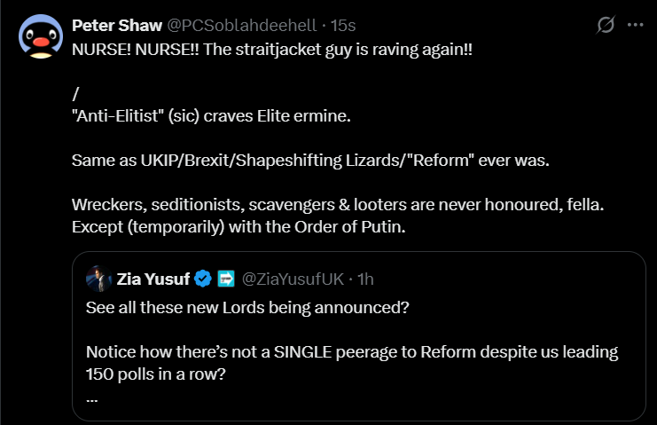 PCSoblahdeehell's tweet photo. @ZiaYusufUK Bellshill's ill answer to Joe Goebbels:

Yusuf is the rat that daily seeks out sacks to scrap in.

He'd be the rat that attacks itself, in any sack, in any back alley, if there was enough PR, &amp; scent of irresponsible power &amp; loot in it.

He'll soon end in jail at this rate. https://t.co/WxxIy5UUg6