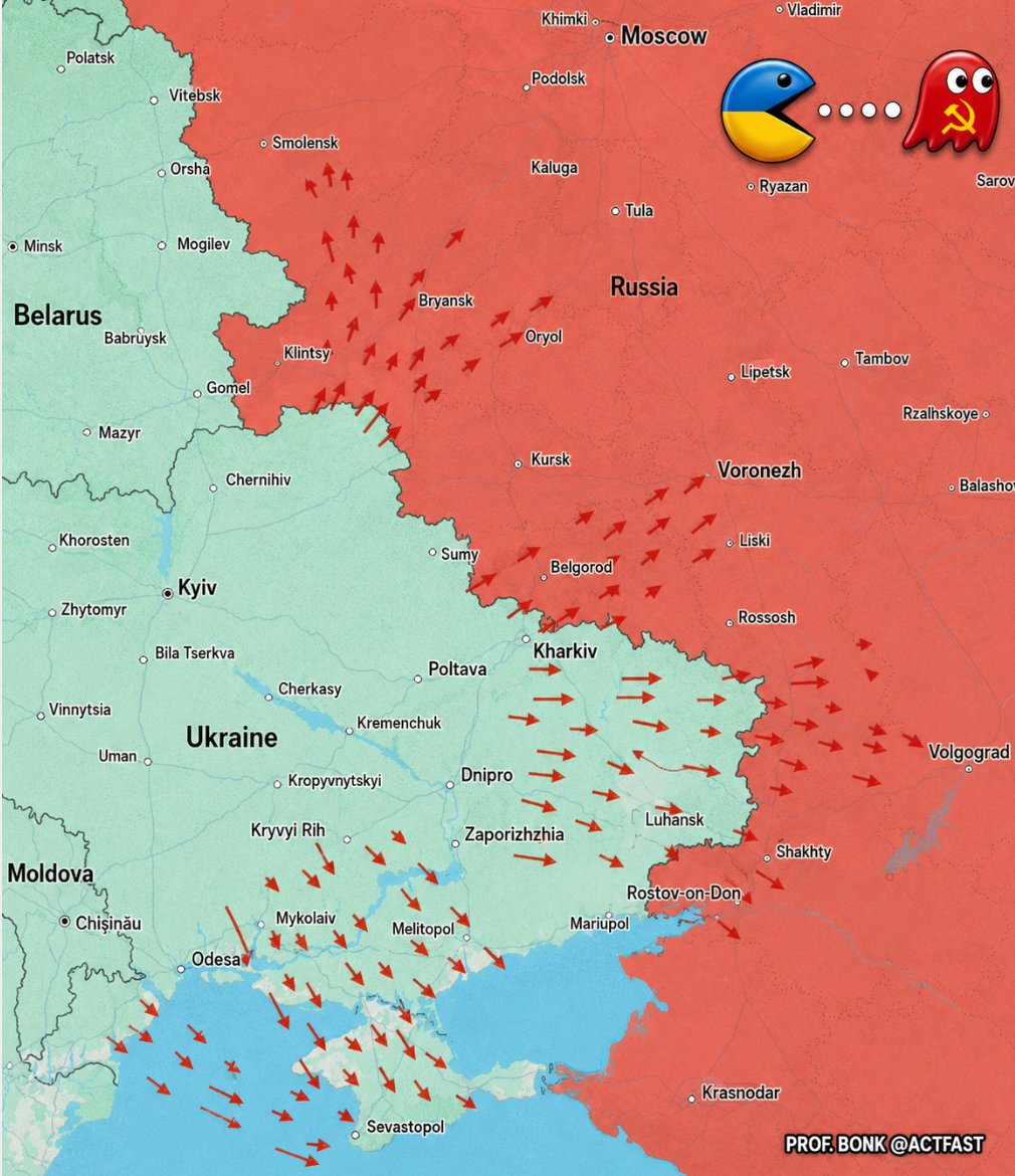 actfast's tweet photo. St. Petersburg 🇷🇺 birdwatching alert.

Russian media reports a large flight of drones inbound to Russia. Ukrainian 🇺🇦 Angry Birds may be visible over the city soon. Moscow wanted a quiet skyline.
Ukraine sent something for air defense to stare at.⬇️⬇️⬇️⬇️