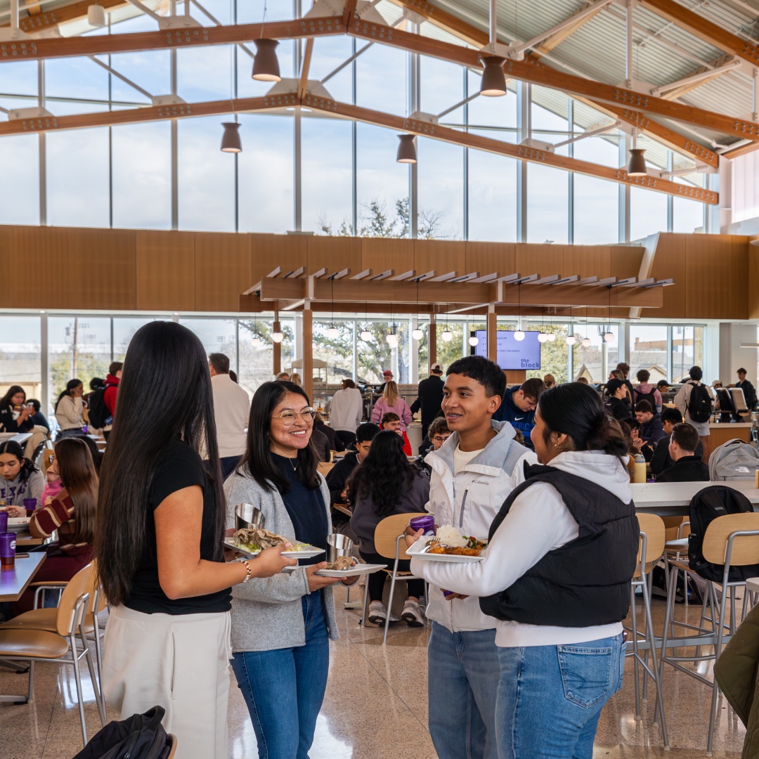 TCUAdmission's tweet photo. From quick bites on campus to local favorites around Fort Worth, TCU has no shortage of dining options.🍴

Learn more about TCU dining and meal plans: https://t.co/IRimdRTL3H https://t.co/Dl2axI9qwk