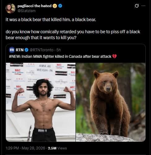 BackseatJesusG's tweet photo. Ok bros, sorry, but I think I'm choosing the bear too. https://t.co/ZMDb1rbJRz