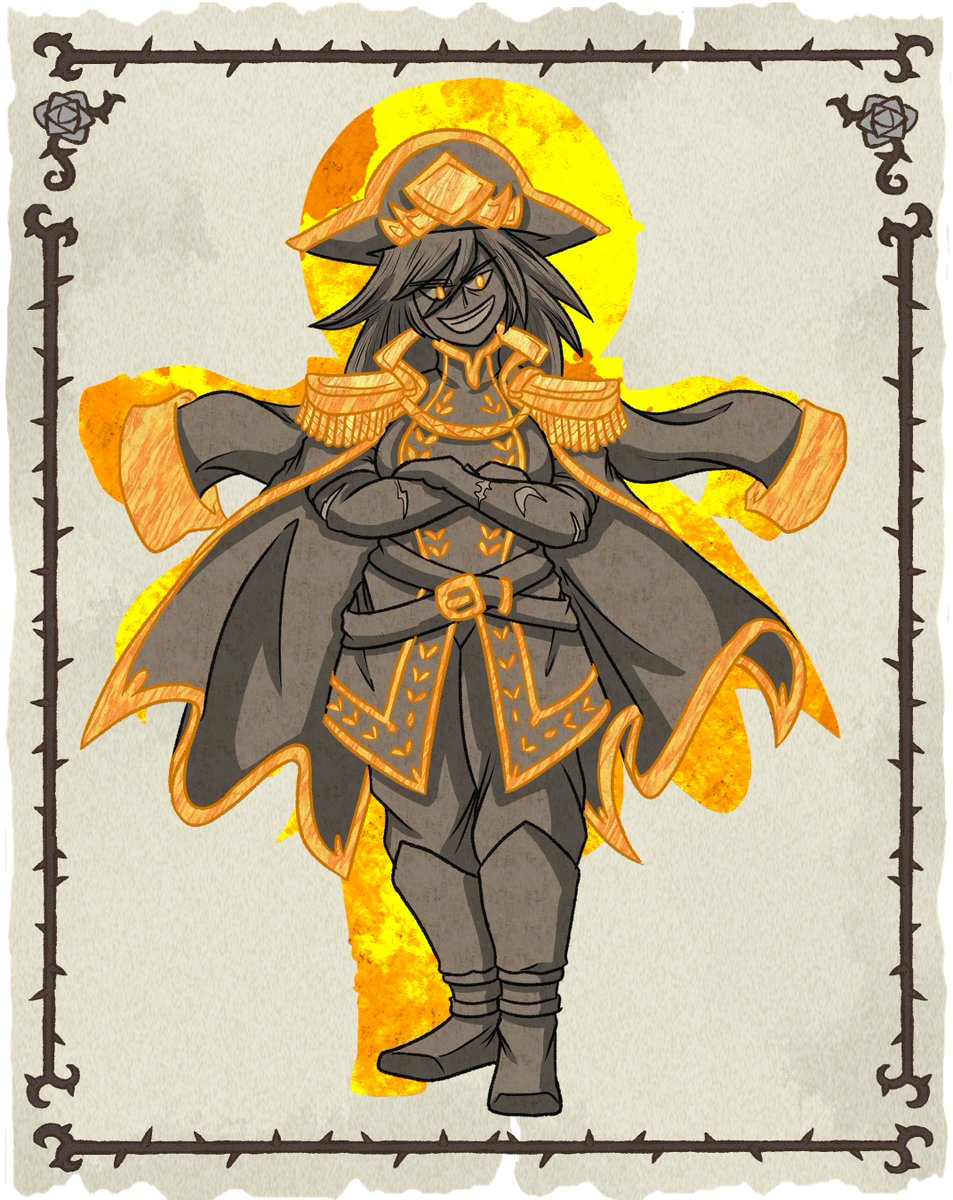 AatsArts's tweet photo. The captain know as Mariangel "Mia" Escarlata is a ex member of the Order of the Serenos who set sails to the seas as a corsair in the waters of the Sea of Vapor. 
Their temperament and streng is know in all ports in the Dominion and the Spice Islands
thanks @Legado_Boiuna https://t.co/RjU9KRXaUq