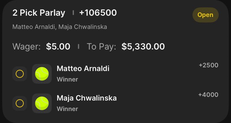 FreeCandy's tweet photo. @Bradjoh69390720 @Schwang17 @br_betting @FDSportsbook Not 10k but i did put this one in yesterday cuz why not https://t.co/gAia06VaEW