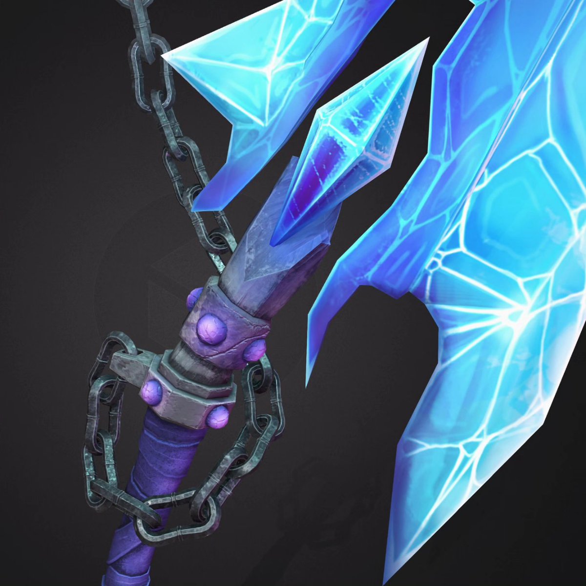 JTue__'s tweet photo. Hey guys here is my remake version of my world of warcraft Ice blade weapon for my own portfolio.

Made de model in maya
Made the textures in photoshop and substance painter.

Let me know what you think 🤓
#prop #art #3D #3Dmodel #wow #environmentartist #propartist #stylized https://t.co/W95YSFVa2d