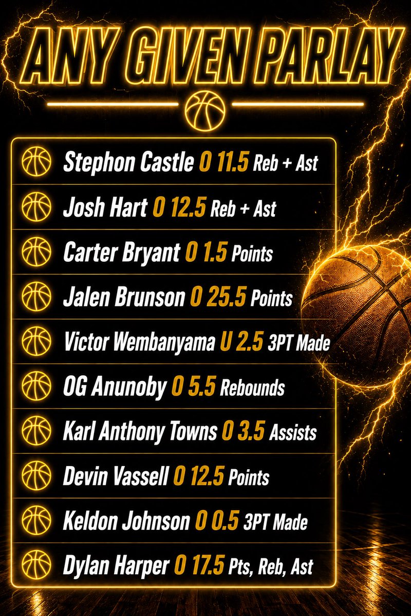 AnyGivenWeeknd's tweet photo. NBA FINALS  GAME 1 LIVESTREAM PARLAY

#nbaplayoffs #spurs #knicks #SportsGambling https://t.co/TvHhSC5SGM