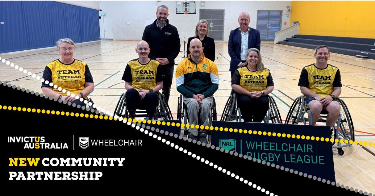 ChrisBaronSmit1's tweet photo. Invictus Australia announces new partnership with Wheelchair National Rugby League. This comes after reinstatement of their funding.

“This partnership with Invictus Australia will help create even more opportunities for veterans and their families to connect through sport” https://t.co/DQs6wYfFw8