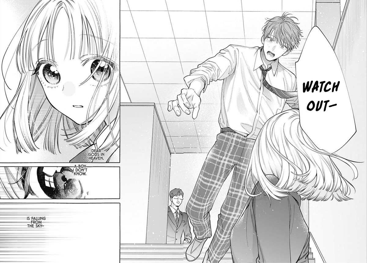 scratchthatout's tweet photo. a meet cute where you try to catch someone far taller than your 5 apples tall stature and suffer the consequences of your hubris is certainly... a start! https://t.co/vQoYo05pv6