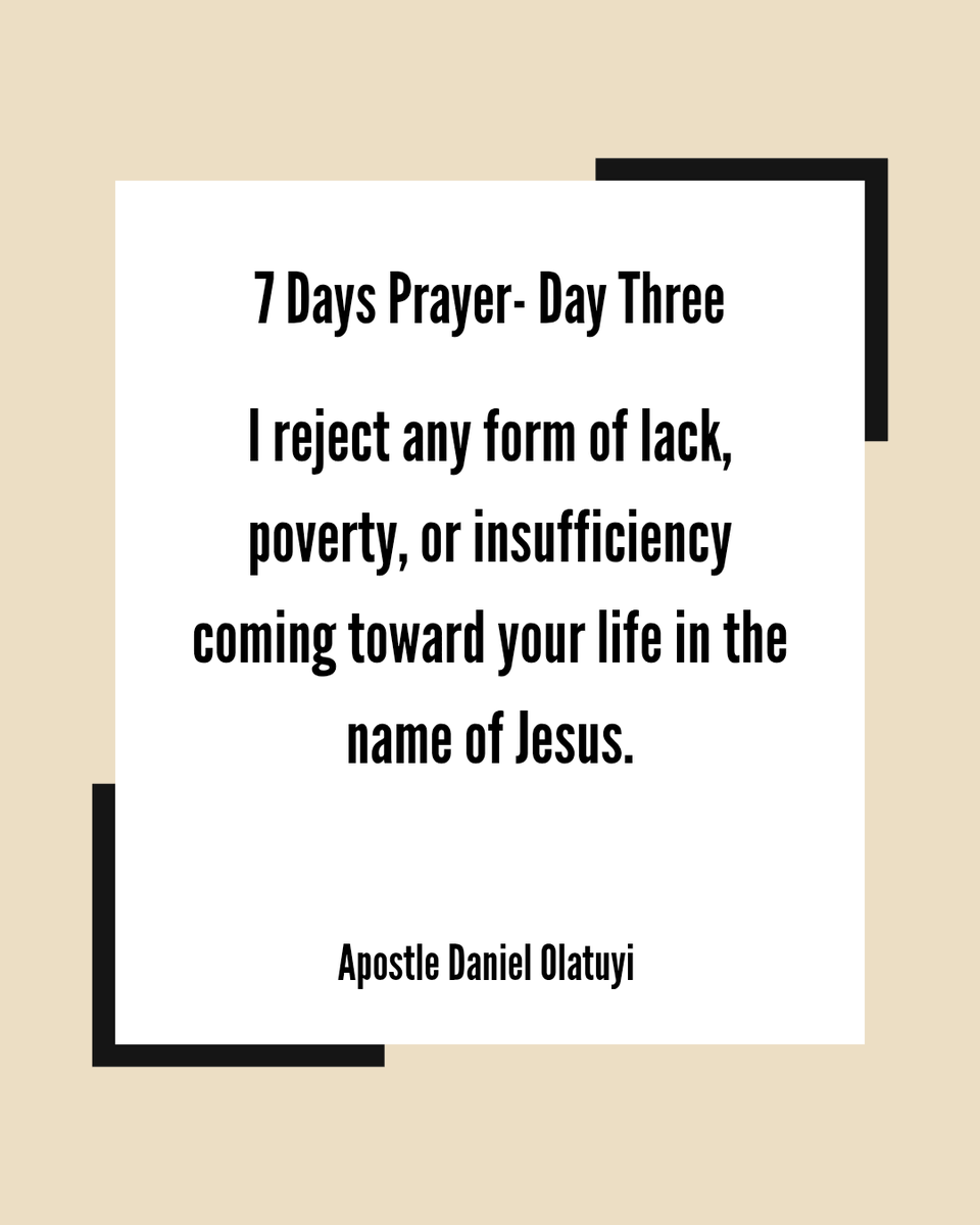 dlcichurch's tweet photo. We declare that poverty has no place in our lives, and that Your blessings, favor, and provision will follow us all the days of our lives.

In Jesus' mighty name, Amen. ✨🙌

#Prayer #Provision #GodOurProvider https://t.co/7byObdcZ6A