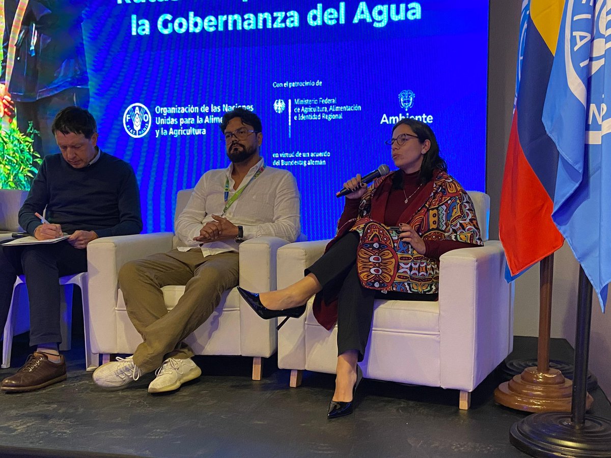 FAO_Colombia's tweet photo. ¿Cómo fortalecer la gobernanza del agua en 🇨🇴?
Reunimos a representantes de comunidades, academia, sector privado e instituciones para dialogar sobre los aprendizajes y oportunidades que deja #ScaleWat para construir una gestión del agua más participativa, inclusiva y sostenible. https://t.co/FdLlXZAxGz