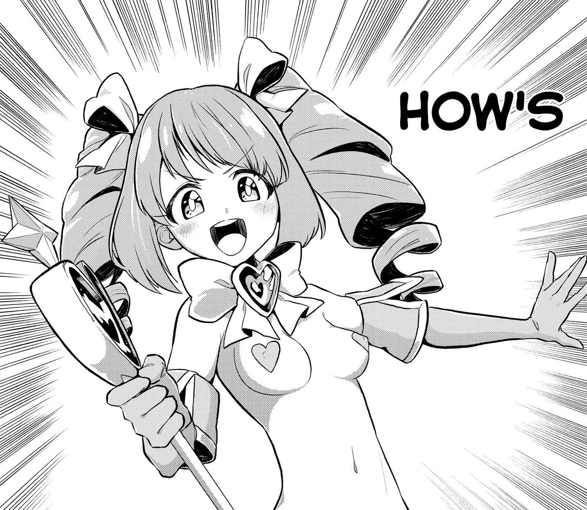 TresMagiaPink's tweet photo. She would take this into account as she remembered this attack. Using her spear she deflected any scissors targeting her lower half, though this meant her top would be shredded instead. 

“H-Ha! S-See! I’m…my panties….errr…” 

She was still super flustered regardless. https://t.co/FZOtTdpJu5
