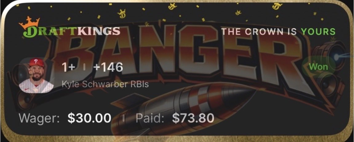 BubsBangerBets's tweet photo. SCHWARRRRRR BANGERRRR 💥 https://t.co/Q3bvsQKKMT