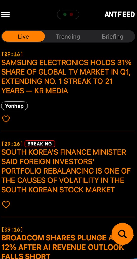 antfeedapp's tweet photo. BREAKING: SOUTH KOREA’S FINANCE MINISTER SAYS FOREIGN INVESTORS’ PORTFOLIO REBALANCING IS ONE CAUSE OF VOLATILITY IN THE SOUTH KOREAN STOCK MARKET

The comment puts foreign flows back at the center of Korea’s market narrative, as investors watch whether recent volatility reflects temporary positioning or a broader shift in overseas appetite for Korean equities.

#Korea #SouthKorea #KoreanStocks #Kospi #Kosdaq #KoreaMarkets #ForeignInvestors #PortfolioRebalancing #AsiaMarkets #EmergingMarkets #Samsung #SKHynix $EWY $KORU