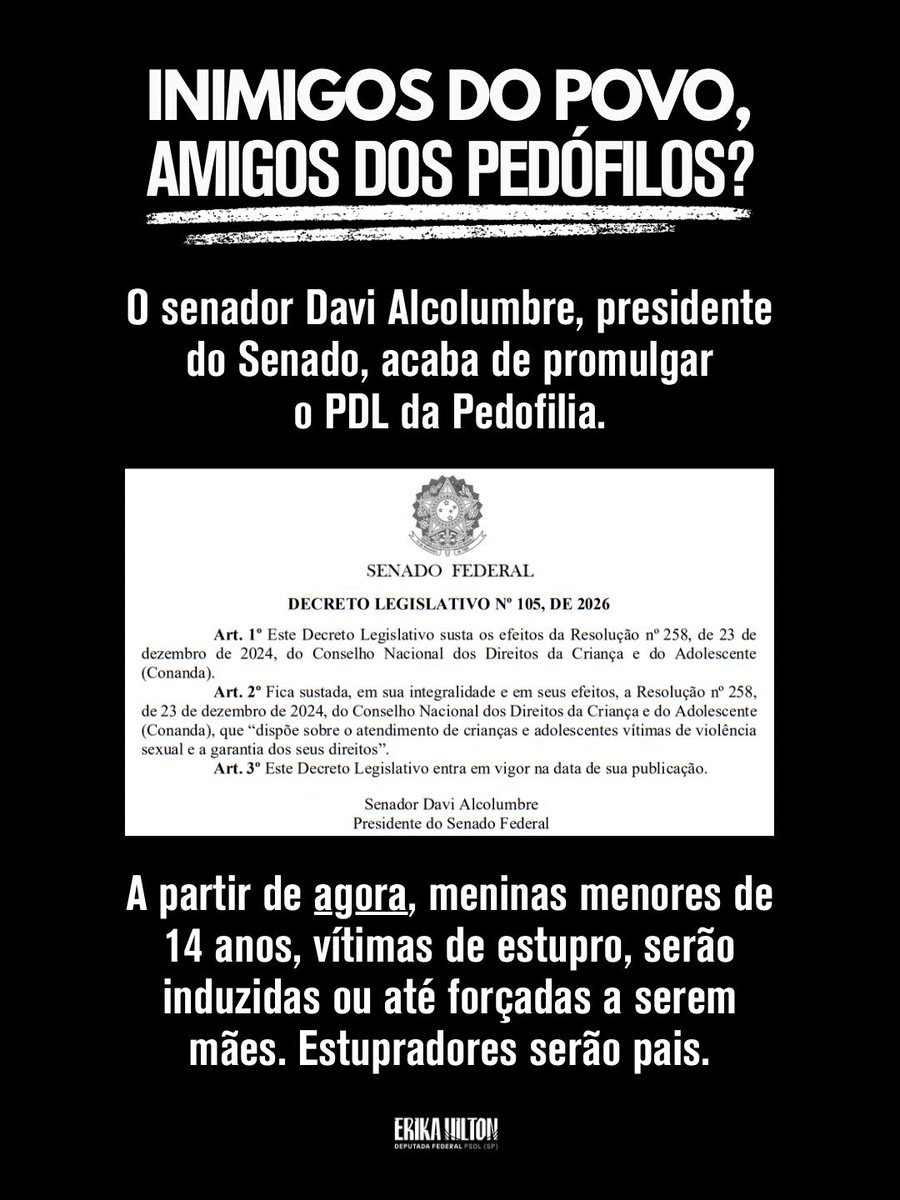 acervohongjoong's tweet photo. 🚨 CRIANÇA NÃO É MÃE 🚨

É NOJENTO oq está acontecendo no Senado! Como sabemos, ser ATINY também é um ato político, vamos nos unir por essa causa, subam as tags!

PDL DA PEDOFILIA NÃO
ATINYS CONTRA PDL DA PEDOFILIA
#NãoAoPDLdaPedofilia
#CriançaNãoÉMãe
#AtinysContraPDLdaPedofilia https://t.co/fnkmq4xp78