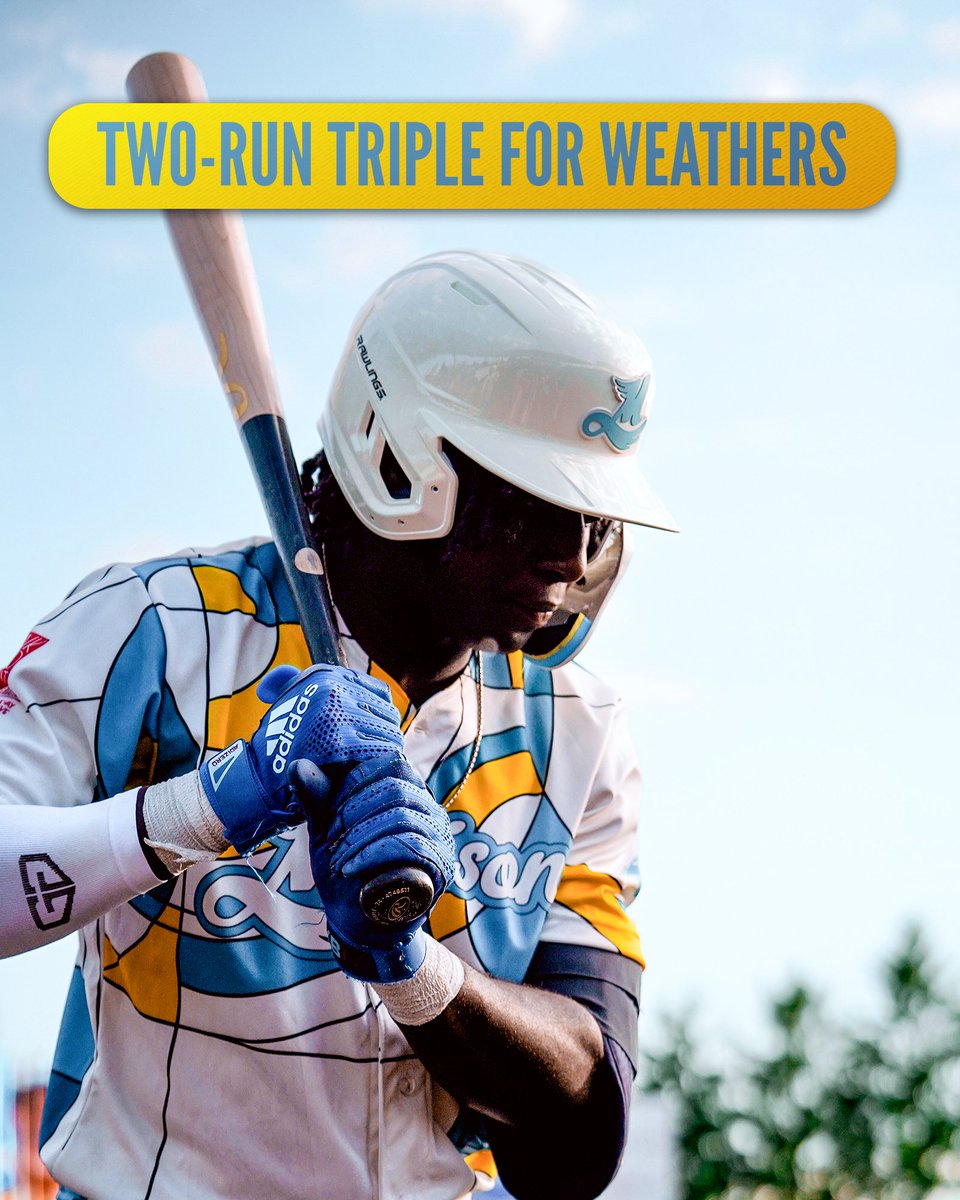 MadisonMallards's tweet photo. Jonah Weathers (@Jweathers_8) hits for a two-run triple, bringing home Dom Jacoby (@DominicJacoby7) &amp; Preston Yaucher. https://t.co/pzxzeSfREm