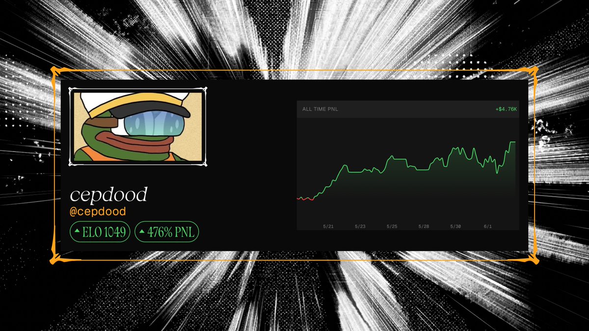 legendtrade's tweet photo. In just over a week, @cepdood has turned $1,000 into $5,760... +476% PnL.

He's already halfway to completing the $1K → $10K challenge.

Track and copy every trade on Legend. https://t.co/KuLMZQrlYu