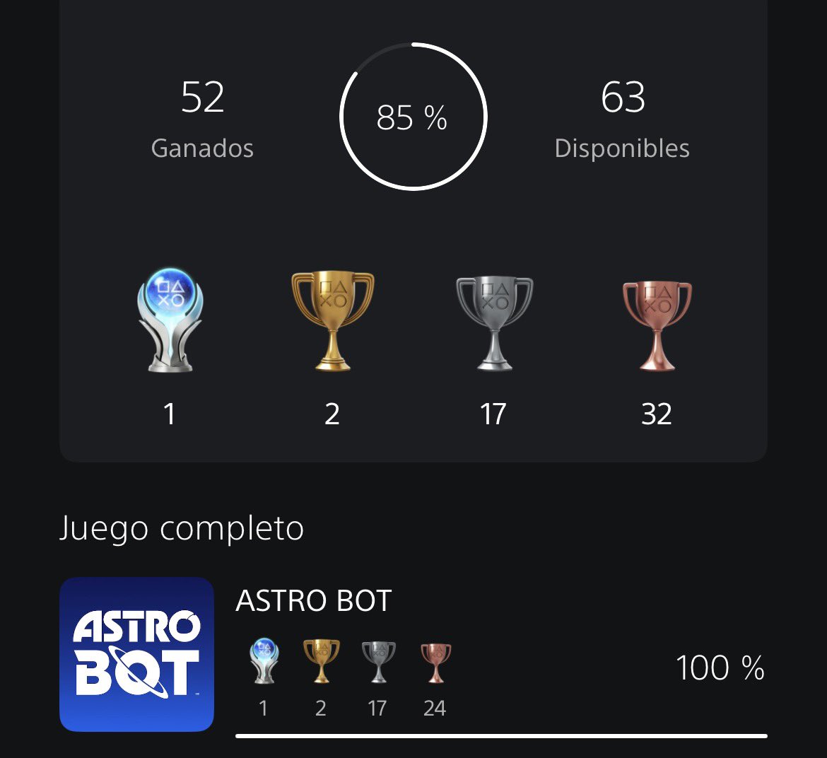 Shooting0X's tweet photo. Platino Nro 4 🏆 - Astrobot

Ha sido una de esas experiencias que te sacan una sonrisa de principio a fin. Me encantó cada nivel, la creatividad detrás de cada mundo y el cariño puesto en cada detalle. https://t.co/Cvm5wrgvlK
