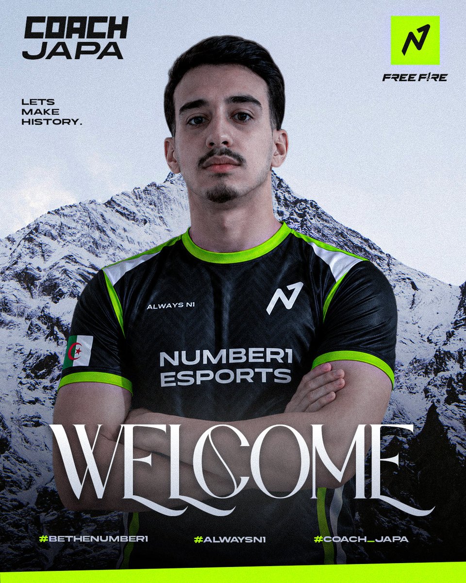 Number1Esports's tweet photo. We are happy to introduce our new FreeFire coach βJapaβ , welcome to your family and letβs make history together ππ₯
#AlwaysN1 #BeTheNumber1 https://t.co/8vJwPzG6U0