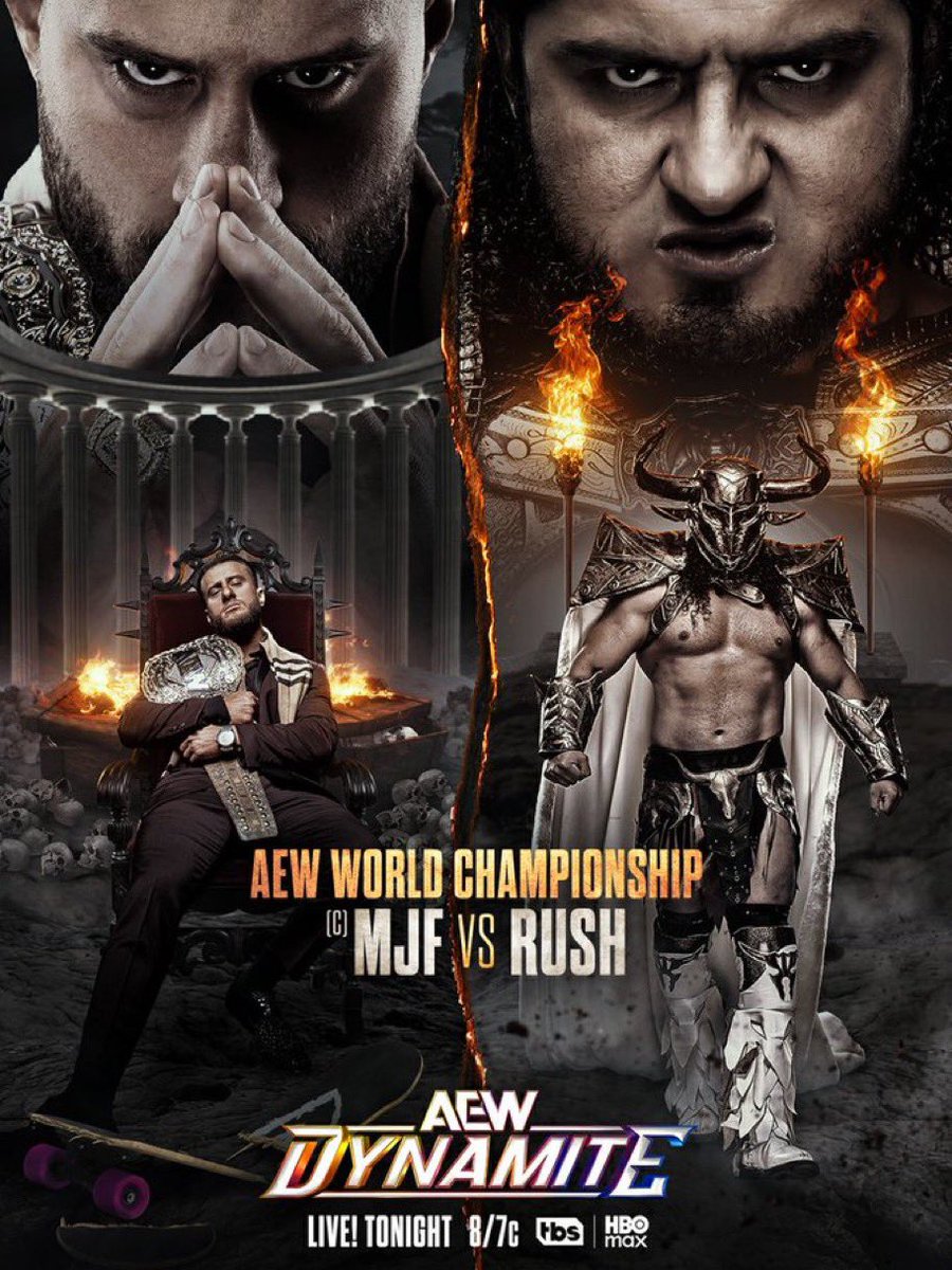 OnlyJusTre's tweet photo. MJF VS Rush 

AEW Dynamite: (2026) 

Rating: ***.75 https://t.co/ig2LUOct9O
