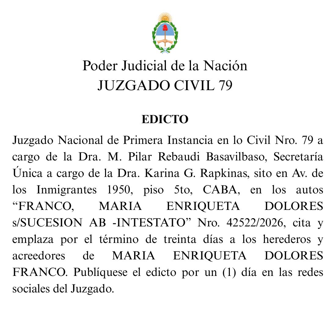 jncivil_79's tweet photo. Te compartimos citacion de edicto sucesorio.- https://t.co/wNHkQhSL8a