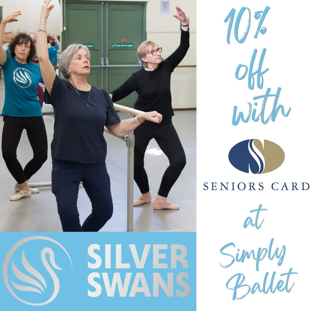 simplyballet's tweet photo. 💵 10% Off Silver Swans Classes at Simply Ballet 

Book any weekday Silver Swans class on a month-to-month booking, and receive 10% off when you show us your Seniors Card.

T&amp;C's apply so see our website for more details.

👉 https://t.co/joKET7fTfj

#SimplyBallet
#Magill https://t.co/L0xz5fmOzW