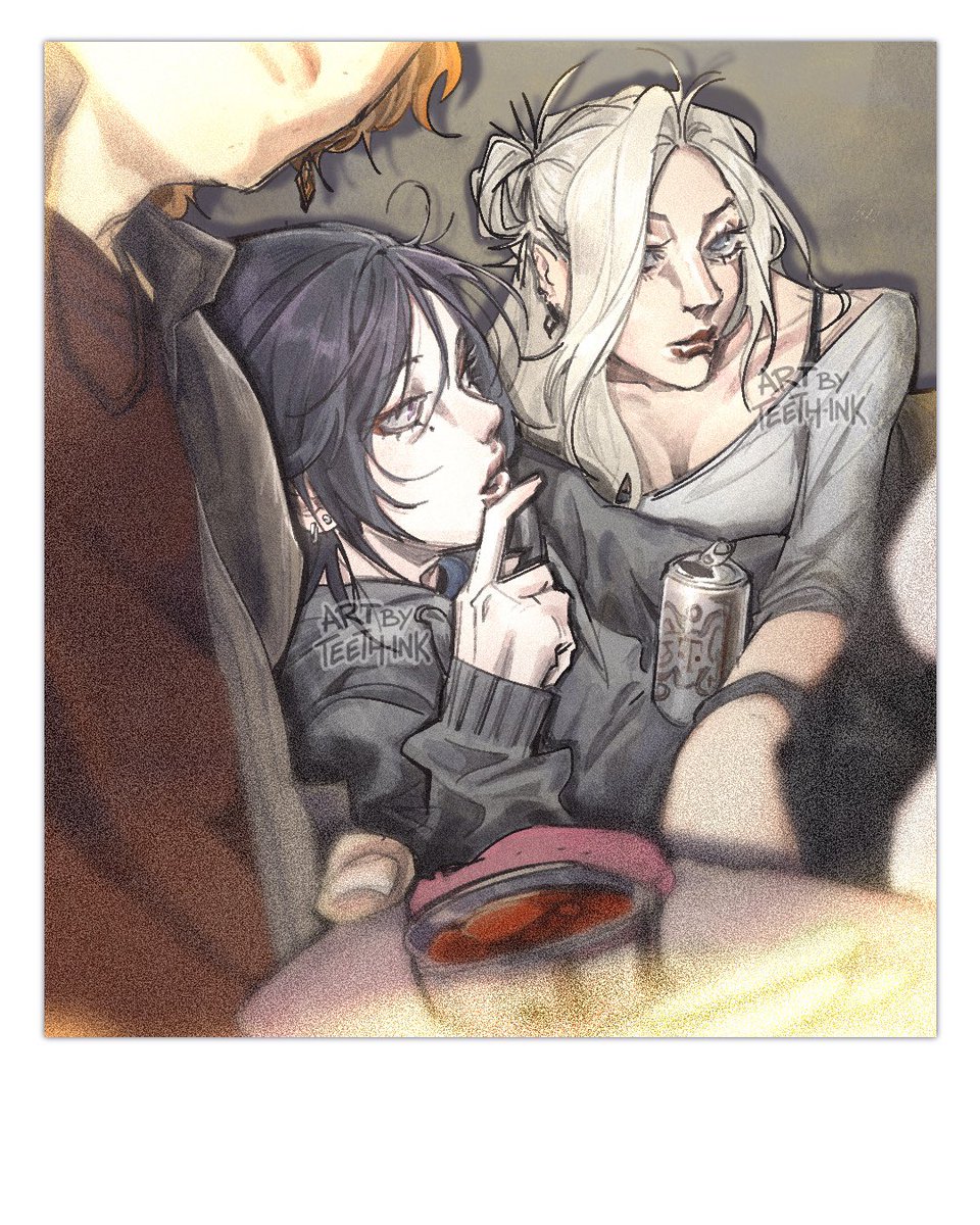 TeethInk00's tweet photo. Movie night 

#fatuitrio #scaramouche #tartagliq #lasignora https://t.co/n59O638uJn