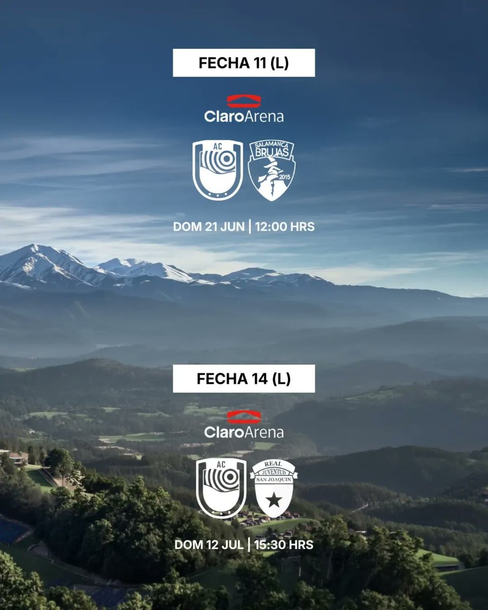 diegoascenso24_'s tweet photo. Atlético Colina confirmó la localía en el Claro Arena mientras terminan las remodelaciones del estadio Manuel Rojas del Río. 

Jugarán ante Brujas de Salamanca y Real San Joaquín 🏟️. https://t.co/pIeufa6Wsw