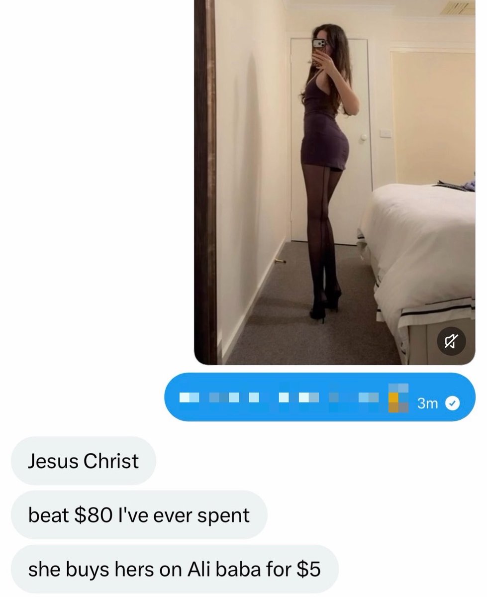 spoilstephie's tweet photo. He bought me three pairs of tights for $200 while his wife shops on Ali Baba?? 😂 https://t.co/MpNXT93niw