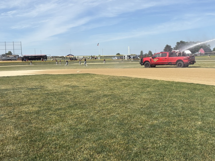 Forrestville221's tweet photo. Shout out to Forreston Fire Department for watering the baseball field for the sectionals today! The field looks great and so does some of Forreston's finest! https://t.co/W4YXyHrb2A
