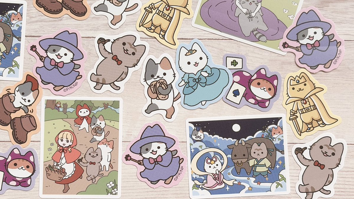 CubixInfo's tweet photo. 🆕うごく！ねこむかしばなしのシールが新発売〜✨🐈

わちゃわちゃ感が見ていて楽しくなるシールです🥰クリアシールとフレークシールございます🌸

🛒 https://t.co/DGbF6WkC4U https://t.co/pZuui73mTR