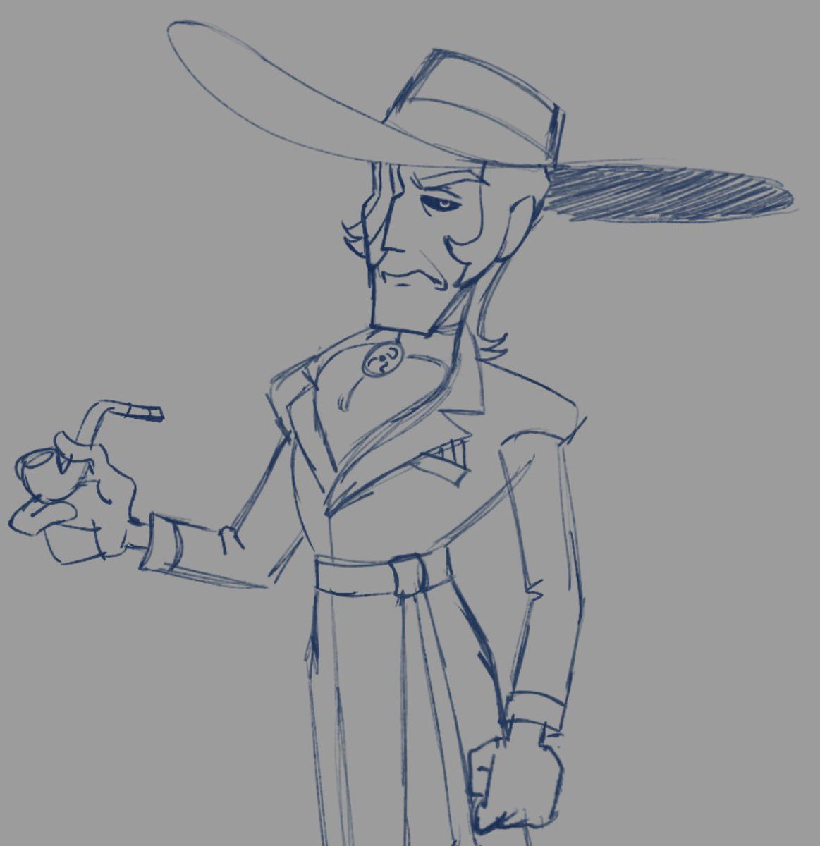 NostalgInk's tweet photo. The Chud in Yellow (WIP)

#thekinginyellow #oc #art https://t.co/03ebFgUmp0