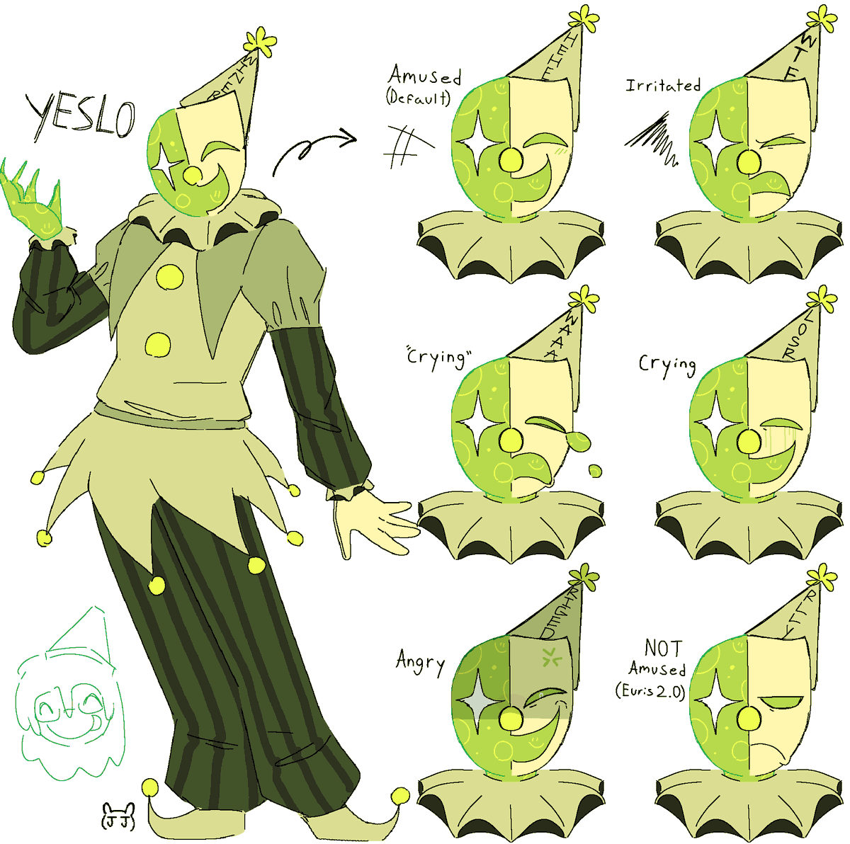 JJ40004's tweet photo. #bluuworld Originally made this yeslo ref for myself https://t.co/MjGBNLjd1N