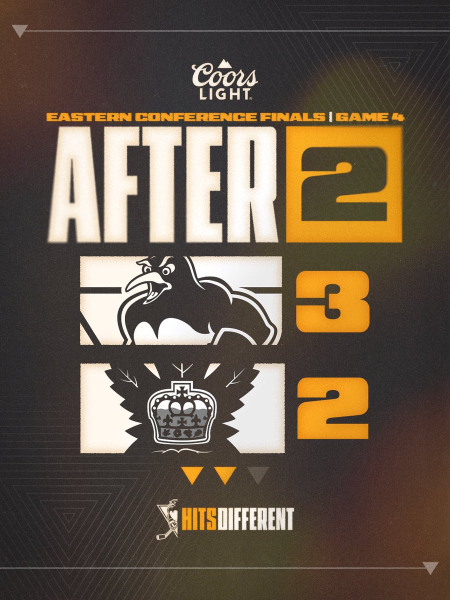 WBSPenguins's tweet photo. Up after two!! https://t.co/846Urf0ecC