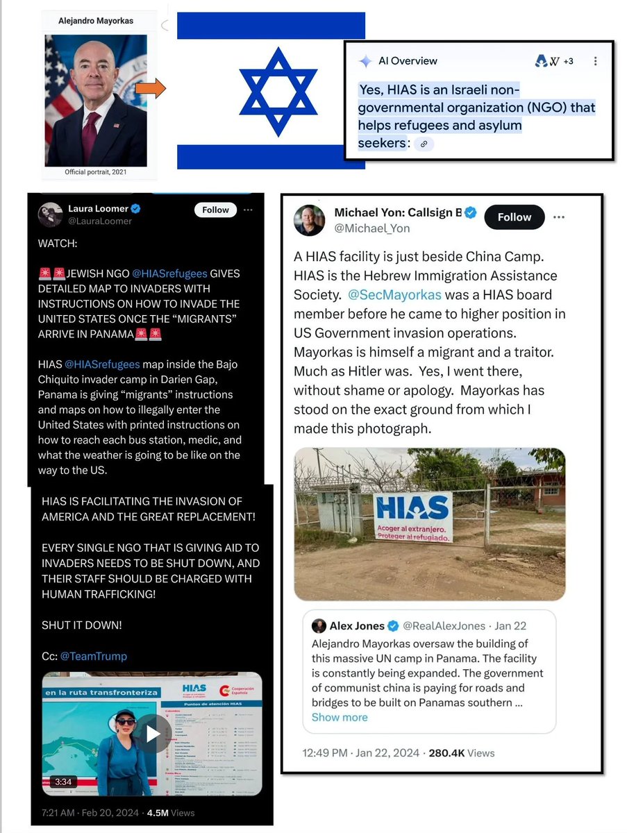 RealTheForce's tweet photo. @TuckerCarlson 🚨🇮🇱 Why is Israel HIAS NGO invading us with weaponized rapid mass migration and terrorists?

Don't we pay for Israel's border?

Why treat us this way? https://t.co/9PkVaFkB9R