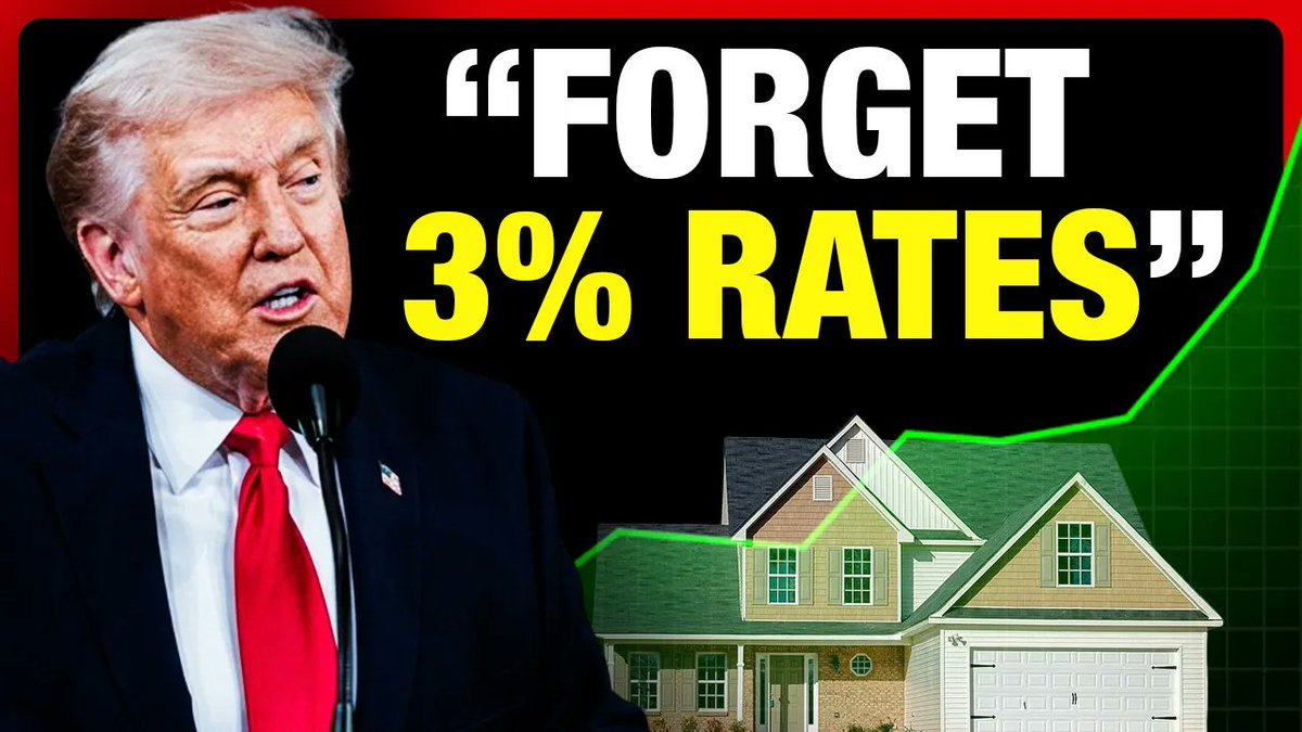 RedactedInvest's tweet photo. New Video! 3% Mortgage Rates Are Gone Forever... Here's Why https://t.co/kwmxdXPnLq
