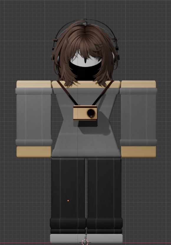 Playchik305's tweet photo. Uhmmmm. My 3d modeling progress - i made the "AngryChebur" (Roblox Youtuber) remodel. (Idk why is the camera held behind the back. #Blender #AngryChebur #Roblox https://t.co/s6TXHxq9zm