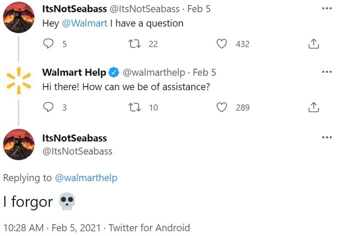 wariocolosseum's tweet photo. this tweet has changed a part of me forever bc ive been saying i forgor instead of i forgot for like years now https://t.co/gfjqQhgPkK