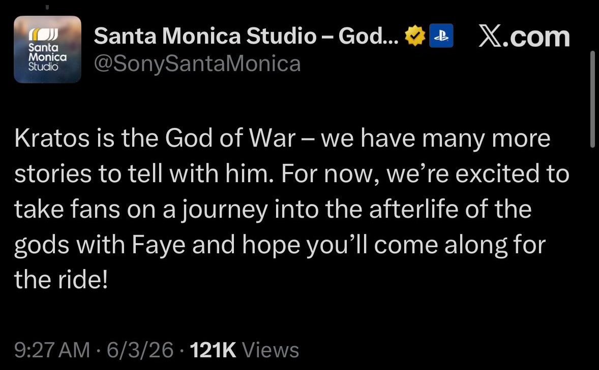 l2imate's tweet photo. @Peach_Fightr Larp at the absolute max. Nathan drakes story is done, Joel is dead, the ghost games are an anthology series so every game is gonna have a new protag, ratchet and clank literally got a whole game, and laufey isn’t replacing kratos https://t.co/PPxlorK63R