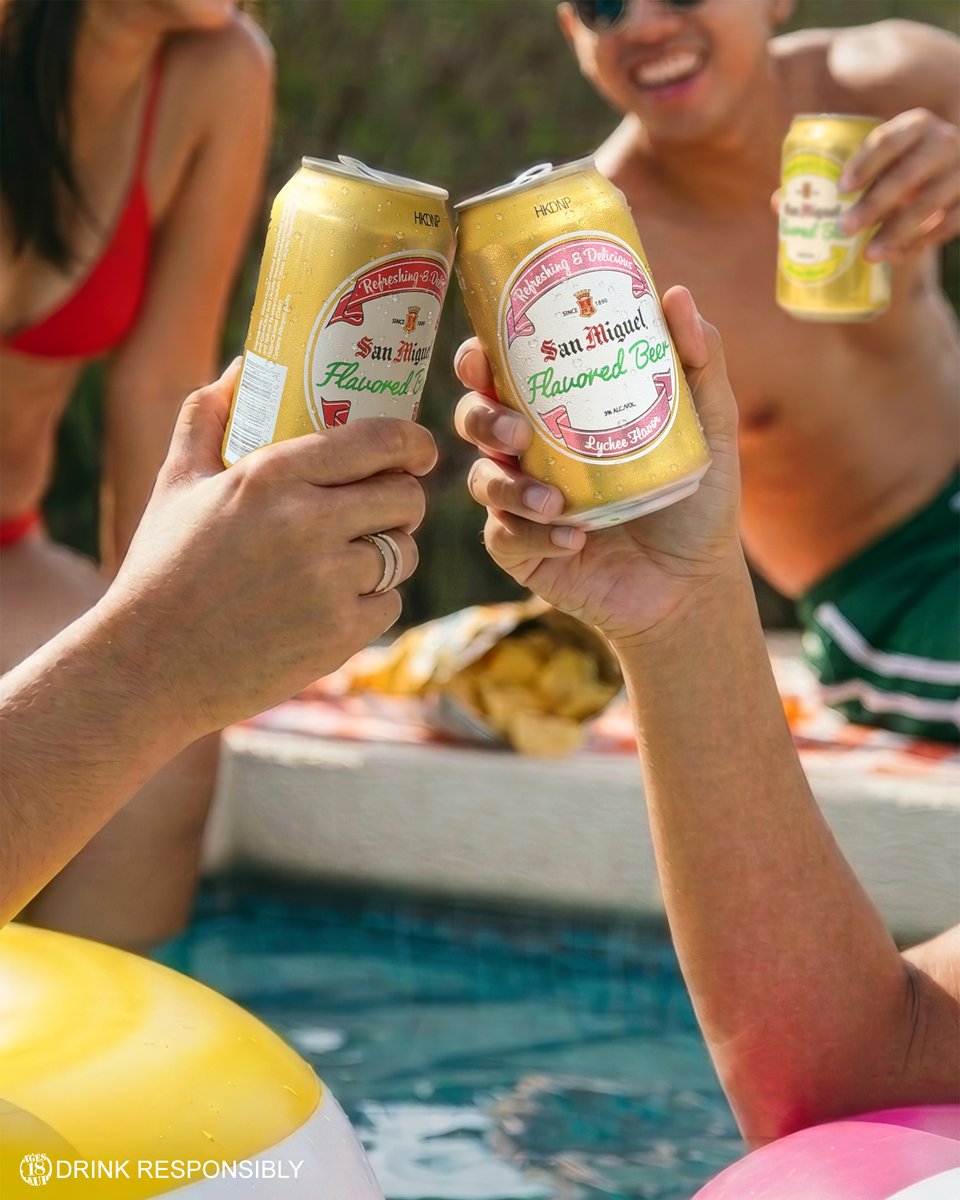 SMFBPH's tweet photo. Goodness gracious! Kayo ‘yung nag-outing! You were the one caught taking a break with San Miguel Flavored Beer 🌞 Homayghad! No way! I cannot take this init anymore. 

Available in supermarkets and convenience stores near you! 

ASC Ref No. S0150P052026S https://t.co/NSYOubwEES