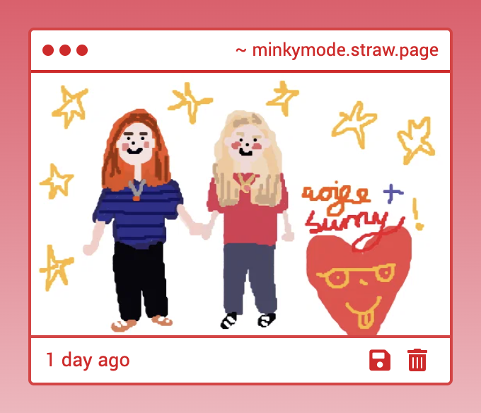 minkymode's tweet photo. i just saw this i shouldl be executed anyways AWWWW Hi aoife its Us 💗🧡 🤓 https://t.co/UvQp0kboLQ