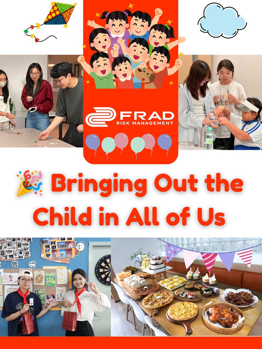 Frad_Group's tweet photo. Celebrating the child within! Curiosity, imagination, resilience, and a willingness to explore new ideas drive innovation and problem-solving every day. 🎈
Wishing everyone a joyful Children's Day filled with smiles and inspiration. 
#FradGroup #Innovation #TeamSpirit #RelaxTime https://t.co/Uviy5Dt0KD
